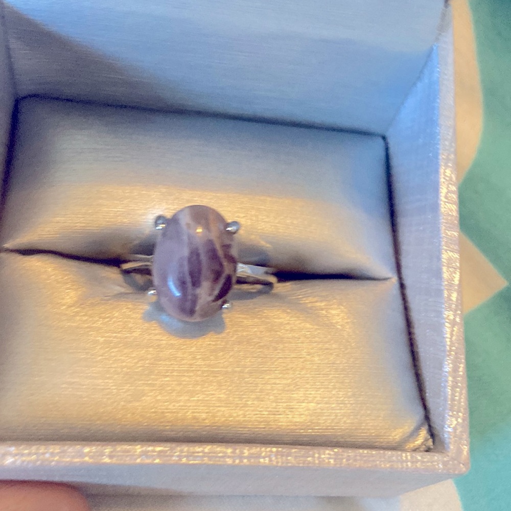 Smokey amethyst in sterling silver so mysterious and pretty